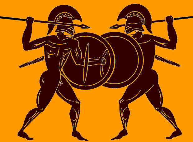 古代ギリシャの槍試合