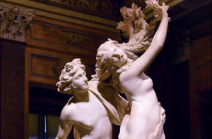 アポロンとダプネー、運命が分断された瞬間！