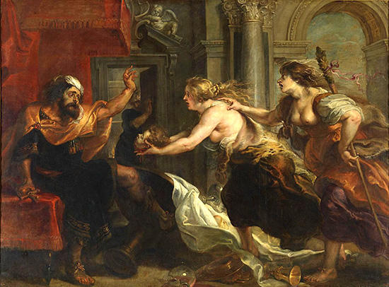 テーレウスにイテュスの首を見せるピロメラ