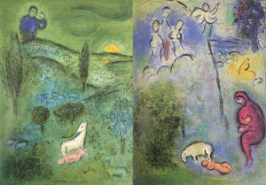 ダフニスとクロエー［巻１］恋の芽生え①［シャガール］