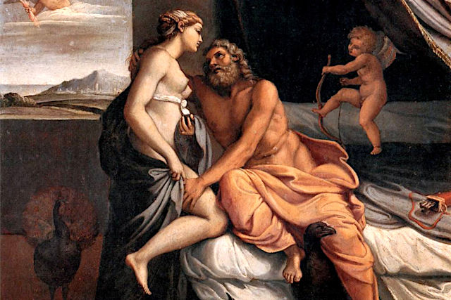 ケストスを身に着けたヘラ