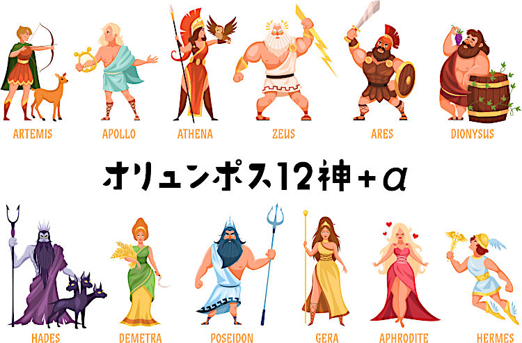 オリュンポス12神+α